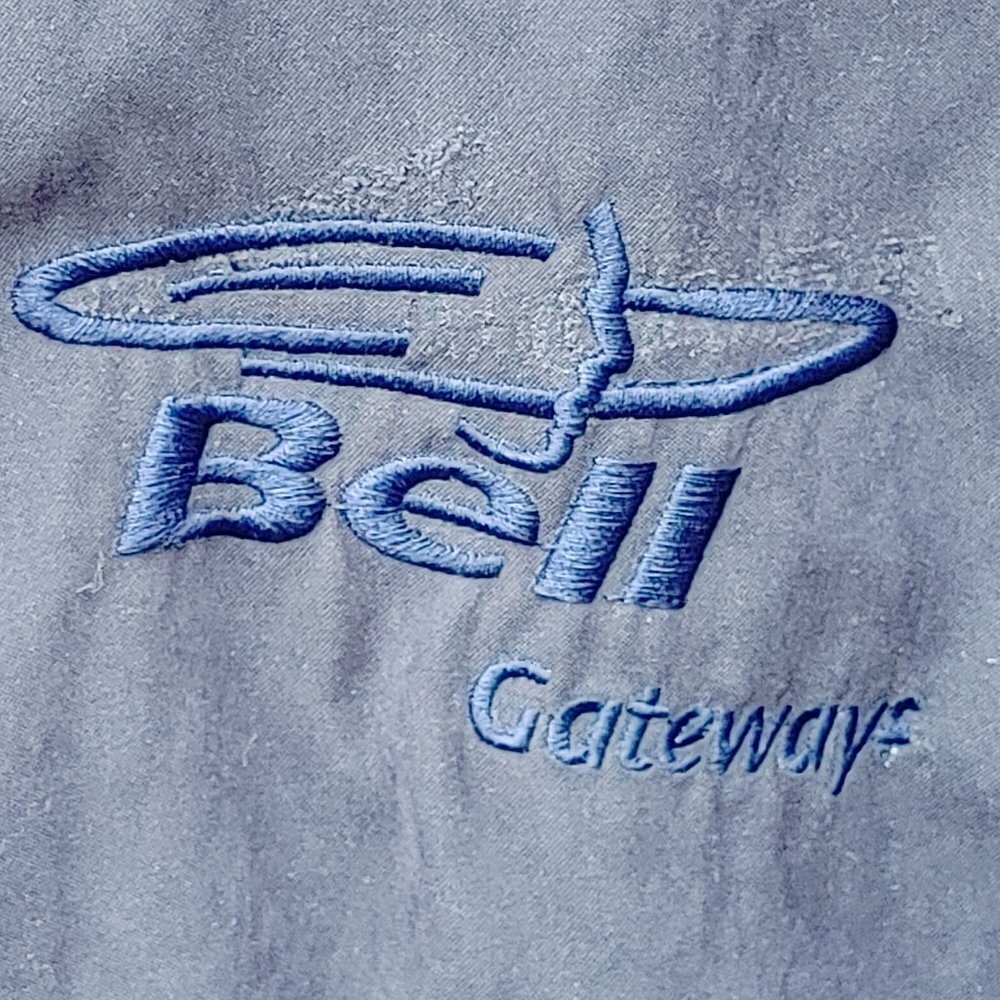 Vintage Bell Canada Employee Jacket Bomber Coat XL Embroidered Full Zip Wind 🍁